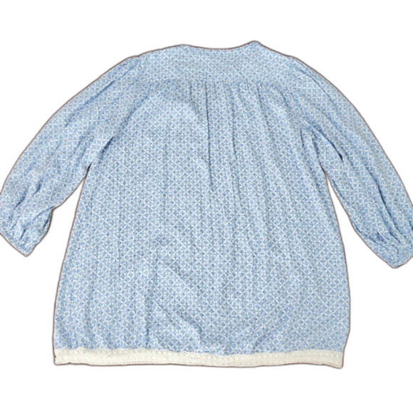 Summersalt Easy Breezy Eco Voile Tunic Dress Cover-Up in Summer Mosaic, Size XL - Picture 3 of 9